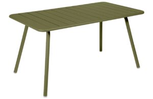Zelen&yacute; kovov&yacute; stůl Fermob Luxembourg 143 x 80 cm - odst&iacute;n pesto