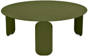 Zelen&yacute; kovov&yacute; zahradn&iacute; konferenčn&iacute; stolek Fermob Bebop 80 cm - odst&iacute;n pesto