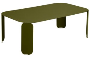 Zelen&yacute; kovov&yacute; zahradn&iacute; konferenčn&iacute; stolek Fermob Bebop II. 120 x 70 cm - odst&iacute;n pesto