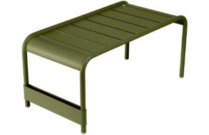 Zelen&yacute; kovov&yacute; zahradn&iacute; konferenčn&iacute; stolek Fermob Luxembourg 86 x 44 cm - odst&iacute;n pesto