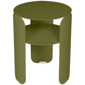 Zelen&yacute; kovov&yacute; zahradn&iacute; odkl&aacute;dac&iacute; stolek Fermob Bebop 35 cm - odst&iacute;n pesto