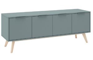 Zelen&yacute; lakovan&yacute; TV stolek Marckeric Pisco II. 140 x 40 cm