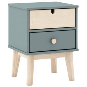 Zelen&yacute; lakovan&yacute; nočn&iacute; stolek Marckeric Estefania 40 x 35 cm