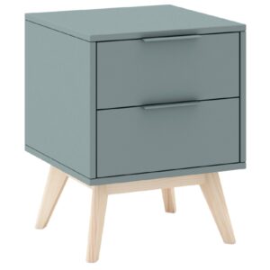 Zelen&yacute; lakovan&yacute; nočn&iacute; stolek Marckeric Pisco 40 x 35 cm