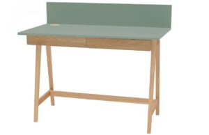 Zelen&yacute; lakovan&yacute; pracovn&iacute; stůl RAGABA LUKA 110 x 50 cm