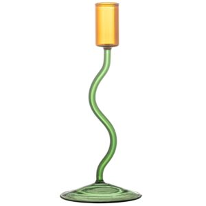 Zelen&yacute; skleněn&yacute; sv&iacute;cen Bloomingville Ada