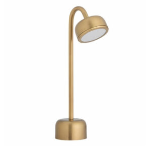 Zlat&aacute; kovov&aacute; nab&iacute;jec&iacute; stoln&iacute; LED lampa Bloomingville Nico