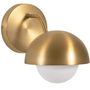 Zlat&aacute; kovov&aacute; n&aacute;stěnn&aacute; lampa Kave Home Lonela