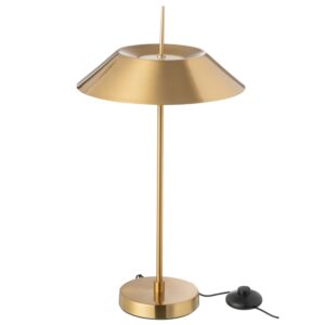 Zlat&aacute; kovov&aacute; stoln&iacute; LED lampa J-line Zavya