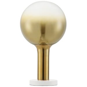 Zlat&aacute; skleněn&aacute; stoln&iacute; LED lampa Nova Luce Nostos