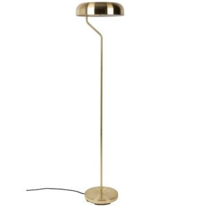 Zlat&aacute; stojac&iacute; lampa DUTCHBONE Eclipse 130 cm