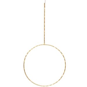 Zlat&aacute; světeln&aacute; LED dekorace Kave Home Tamane 25 cm