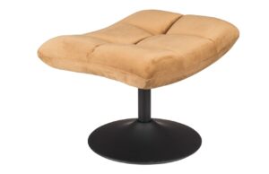 Zlatavě hněd&aacute; sametov&aacute; podnožka DUTCHBONE Bar