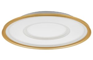 Zlat&eacute; kovov&eacute; stropn&iacute; LED světlo Nova Luce Figin 50 cm