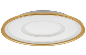 Zlat&eacute; kovov&eacute; stropn&iacute; LED světlo Nova Luce Figin 60 cm