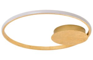 Zlat&eacute; kovov&eacute; stropn&iacute; LED světlo Nova Luce Fuline 50 cm