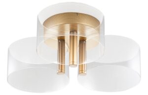 Zlat&eacute; kovov&eacute; stropn&iacute; LED světlo Nova Luce Gatlin 44