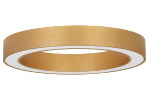 Zlat&eacute; kovov&eacute; stropn&iacute; LED světlo Nova Luce Morbido 60 cm