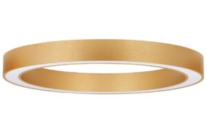 Zlat&eacute; kovov&eacute; stropn&iacute; LED světlo Nova Luce Morbido 80 cm