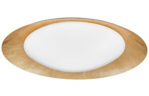 Zlat&eacute; kovov&eacute; stropn&iacute; LED světlo Nova Luce Zano 50 cm