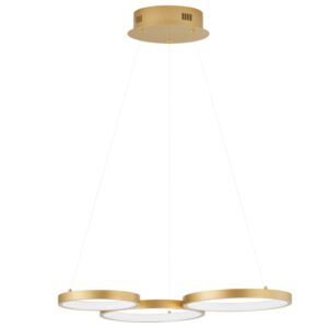 Zlat&eacute; kovov&eacute; z&aacute;věsn&eacute; LED světlo Nova Luce Magnus 55 cm