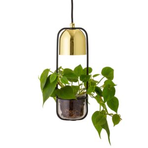 Zlat&eacute; kovov&eacute; z&aacute;věsn&eacute; světlo Bloomingville Gullak 10 cm