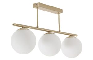 Zlat&eacute; kovov&eacute; z&aacute;věsn&eacute; světlo Kave Home Mahala 62 cm