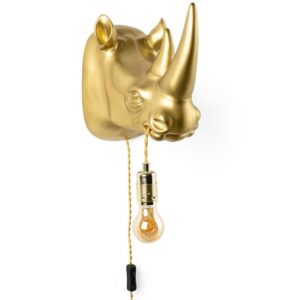 Zlat&eacute; n&aacute;stěnn&eacute; světlo Bold Monkey Mind Your Own Rhino