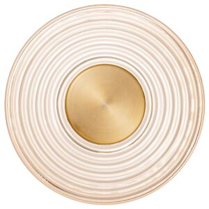 Zlat&eacute; skleněn&eacute; n&aacute;stěnn&eacute; LED světlo Nova Luce Nous 30 cm