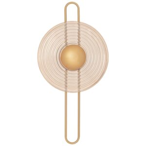 Zlat&eacute; skleněn&eacute; n&aacute;stěnn&eacute; LED světlo Nova Luce Nous