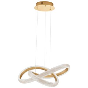 Zlat&eacute; z&aacute;věsn&eacute; LED světlo Nova Luce Medora 52