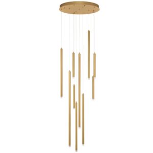 Zlat&eacute; z&aacute;věsn&eacute; LED světlo Nova Luce Trimle 50 cm