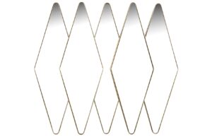 Zlat&eacute; z&aacute;věsn&eacute; zrcadlo DUTCHBONE KYOKO