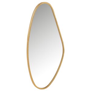 Zlat&eacute; z&aacute;věsn&eacute; zrcadlo J-line Absor 73 x 35 cm