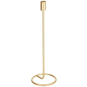 Zlat&yacute; kovov&yacute; sv&iacute;cen Kave Home Babirye 40 cm