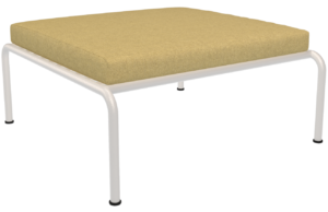 Žlut&aacute; čalouněn&aacute; zahradn&iacute; podnožka HOUE Avon