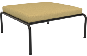 Žlut&aacute; čalouněn&aacute; zahradn&iacute; podnožka HOUE Avon II.