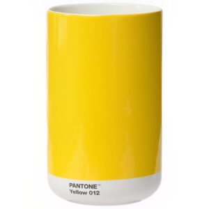 Žlut&aacute; keramick&aacute; v&aacute;za Pantone Yellow 012 17 cm