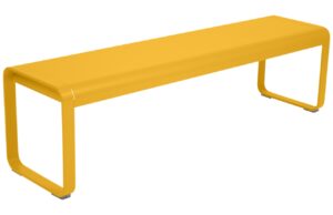 Žlut&aacute; kovov&aacute; lavice Fermob Bellevie 161 cm
