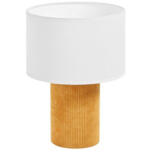 Žlut&aacute; l&aacute;tkov&aacute; stoln&iacute; lampa Kave Home Bianella 29 cm