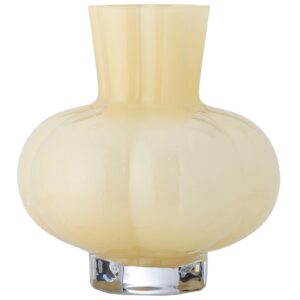 Žlut&aacute; skleněn&aacute; v&aacute;za Bloomingville Alyssa 23