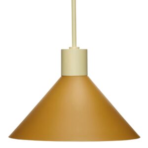 Žlutohněd&eacute; kovov&eacute; z&aacute;věsn&eacute; světlo H&uuml;bsch Crayon 35 cm