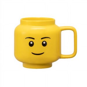 Žlut&yacute; keramick&yacute; hrnek LEGO&reg; Chlapec 530 ml