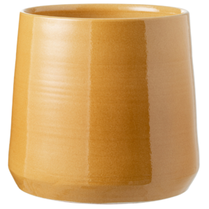 Žlut&yacute; keramick&yacute; květin&aacute;č J-line Valen 33 cm