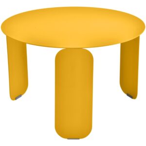 Žlut&yacute; kovov&yacute; zahradn&iacute; konferenčn&iacute; stolek Fermob Bebop 60 cm