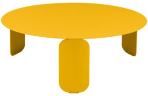 Žlut&yacute; kovov&yacute; zahradn&iacute; konferenčn&iacute; stolek Fermob Bebop 80 cm