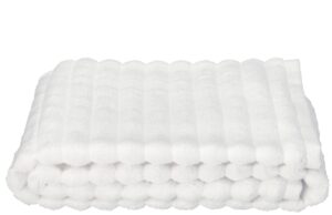 Zone Denmark B&iacute;l&aacute; bavlněn&aacute; osu&scaron;ka Inu 70 x 140 cm