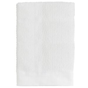 Zone Denmark B&iacute;l&yacute; bavlněn&yacute; ručn&iacute;k Classic 50 x 70 cm