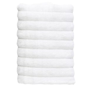 Zone Denmark B&iacute;l&yacute; bavlněn&yacute; ručn&iacute;k Inu 50 x 100 cm