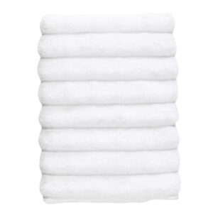 Zone Denmark B&iacute;l&yacute; bavlněn&yacute; ručn&iacute;k Inu 50 x 70 cm